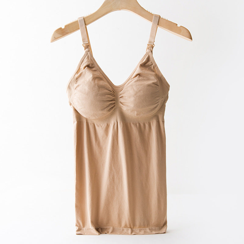 Nursing Bra Underwear Postpartum Belly Shaping Sling Nursing Vest