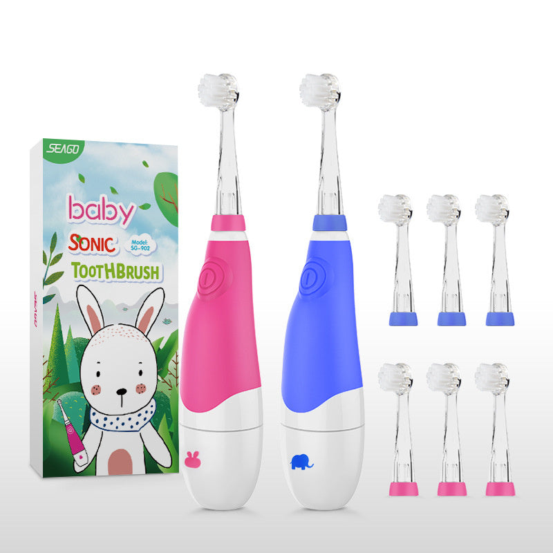 Children's Electric Toothbrush 3to12 Years Old Soft Bristle Waterproof
