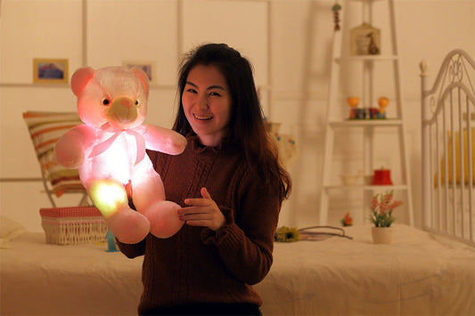 Illuminate Joy with the Creative Light Up LED Teddy Bear!