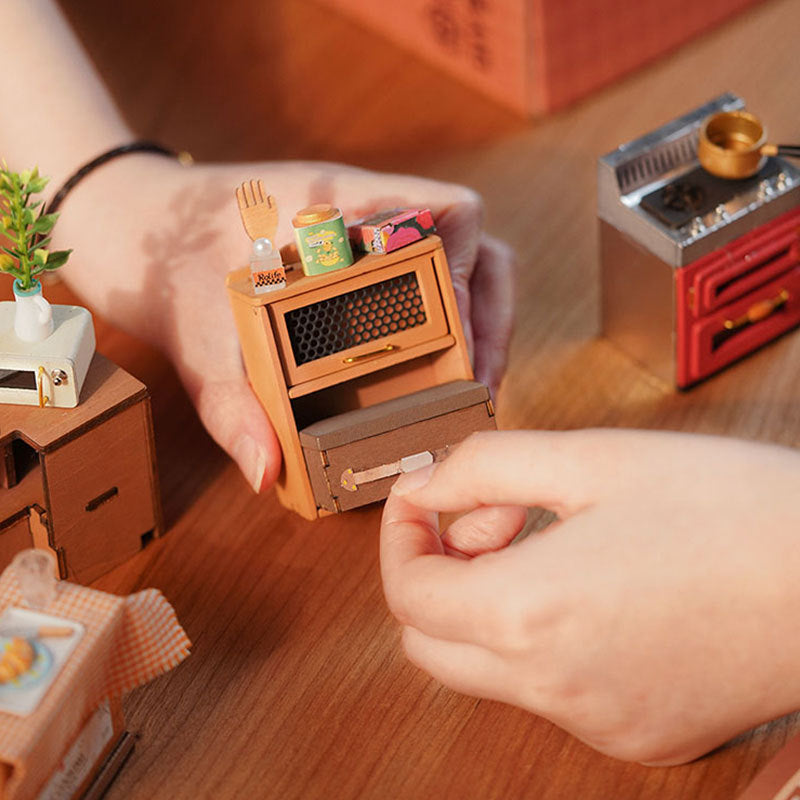 Discover the Joy of Crafting with the Rolife Happy Kitchen Dollhouse