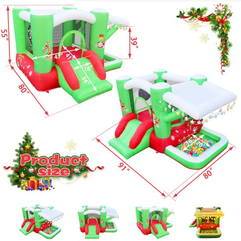 Make This Christmas Unforgettable with the Christmas Jump 'n Slide Inflatable Bouncer