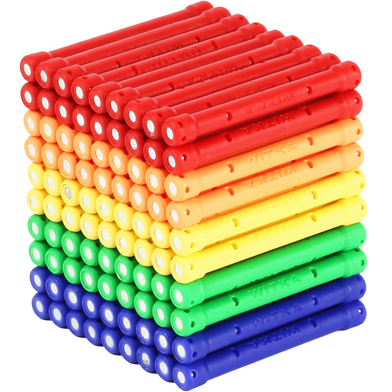 Unleash Creativity with the Girl Building Blocks Magnet Toy!