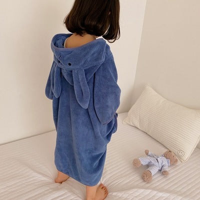Wrap Your Little Ones in Cozy Comfort with Our Cartoon Rabbit Hooded Bath Towel!